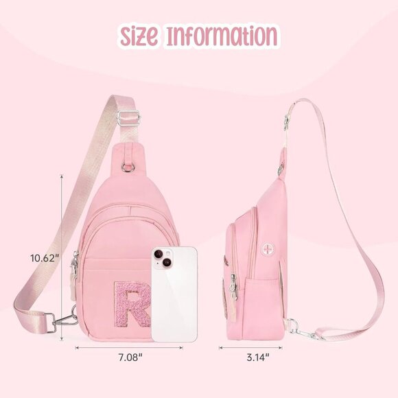 Cute Adjustable Pink Fanny Pack with Wallet for Tween Girls 6-14 Years Old - Picture 7 of 7